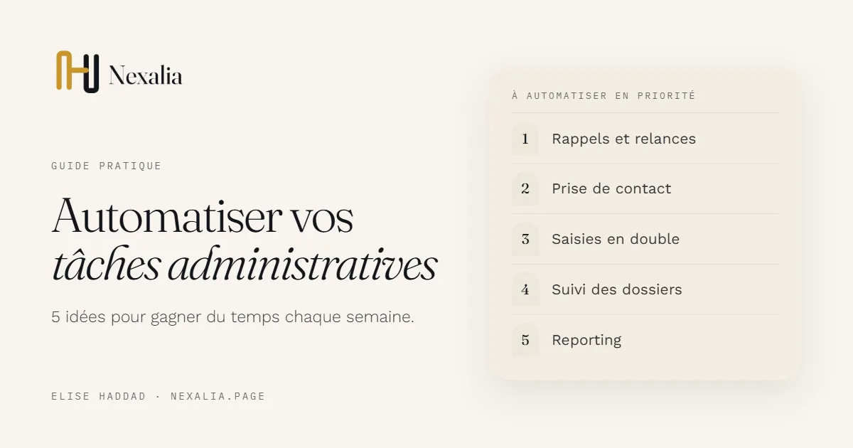 Gagner du temps sur l’administratif : 5 tâches à automatiser